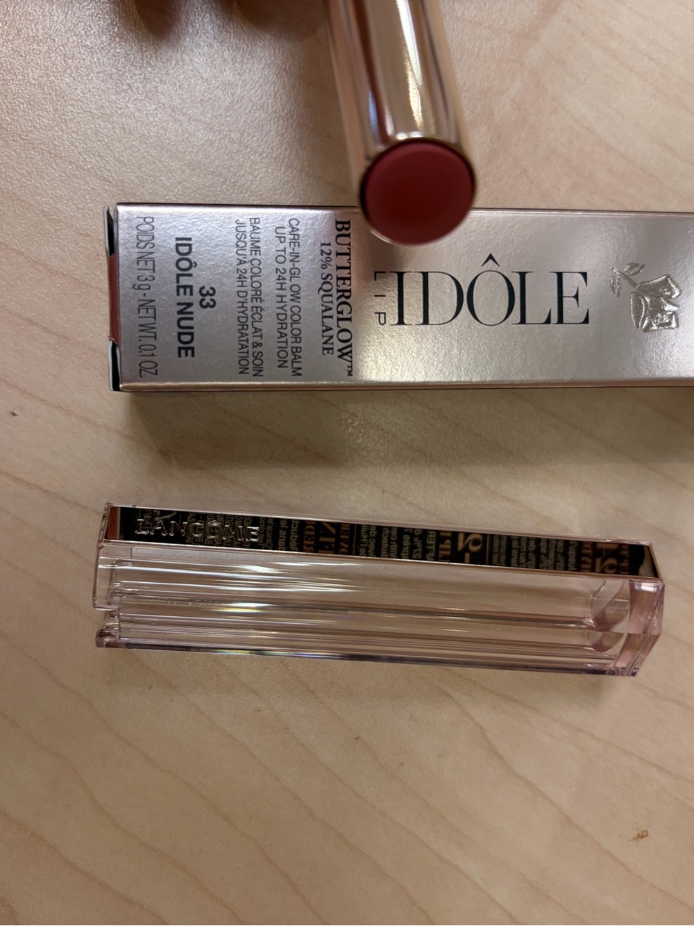 Lancome Idole Butterglow Colorbalm #33 Idole nude new in box